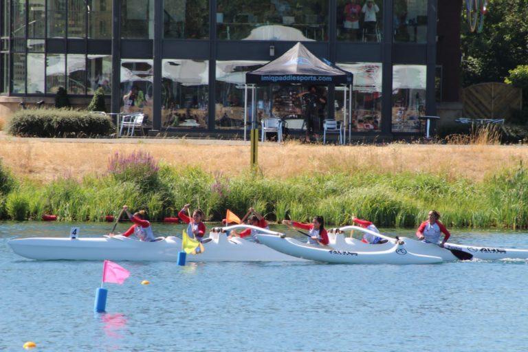 Salvadoreña representa a Chile en mundial de canotaje polinésico en Inglaterra 8 Foto Cami 2