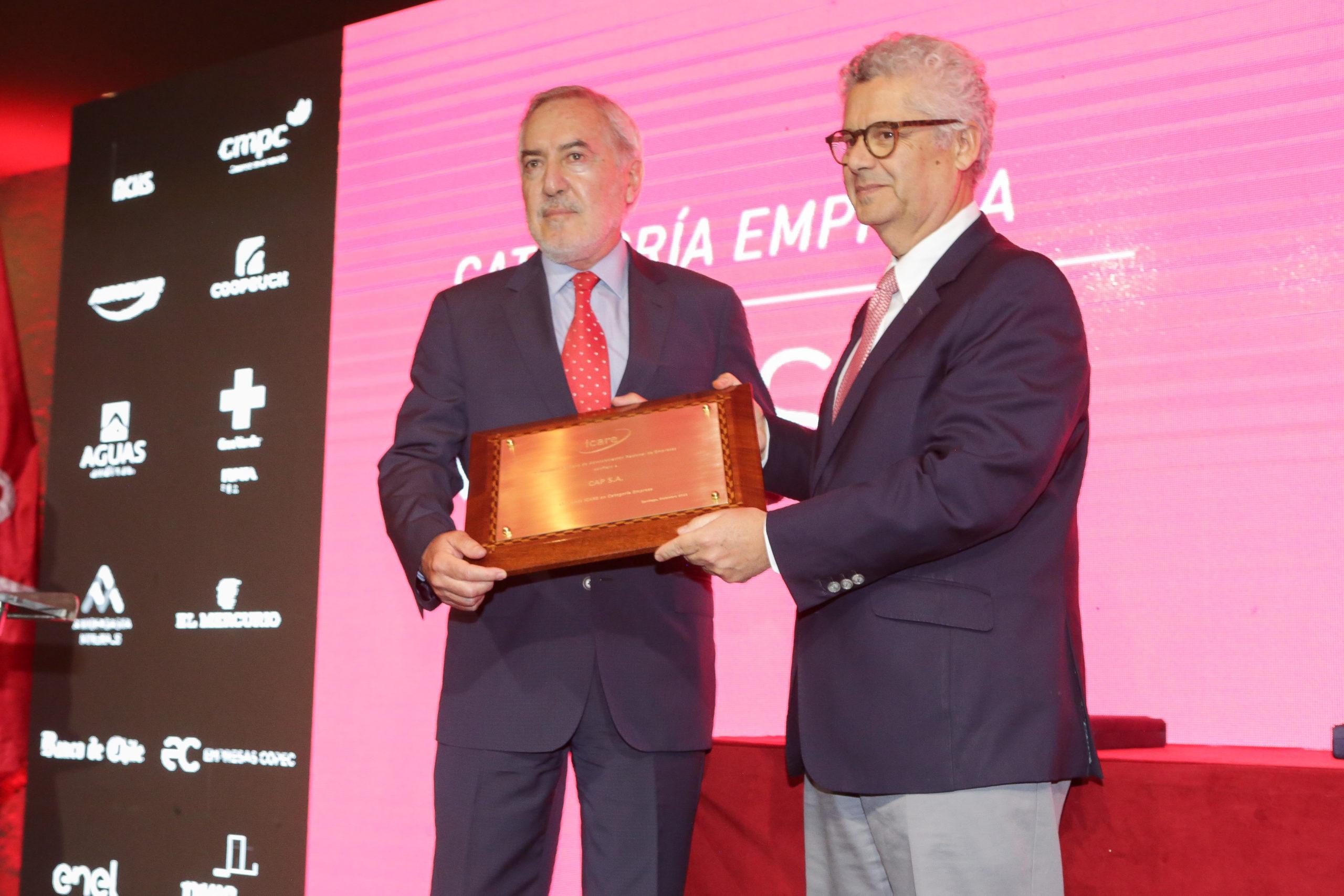 CAP recibe Premio Icare 2022 a la empresa del año 1 CAP recibe Premio Icare 2022 a la empresa del ano 1 scaled