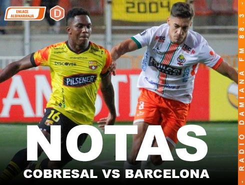 El 1×1 de Cobresal contra Barcelona SC 34 NOTAS COBRESAL VS BARCELONA