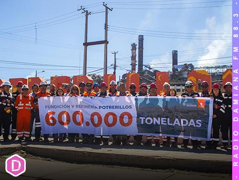 Fundición Potrerillos logró récord de fusión de cobre en 2024 4 POTRERILLOS RECORD WEB