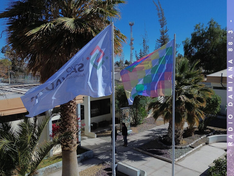 Codelco Salvador iza la bandera wiphala en homenaje a los pueblos originarios 2 CODELCO BANDERA