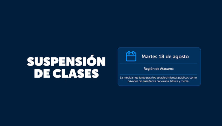 SEREMI de Educación informa suspensión de clases en la Región de Atacama por sistema frontal 2 suspension clases